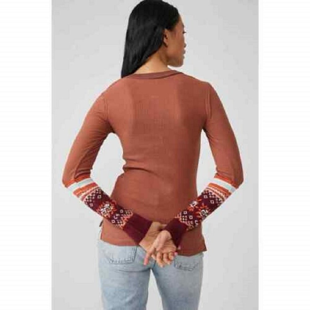 Free People Mikah Layering Cuff Henley Autumn - Picture 3 of 10